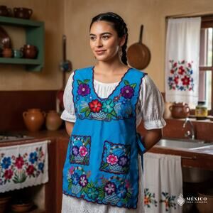 Embroideres Smock Apron with Front Pockets –  Work & Home Apron 21 x 28 SM